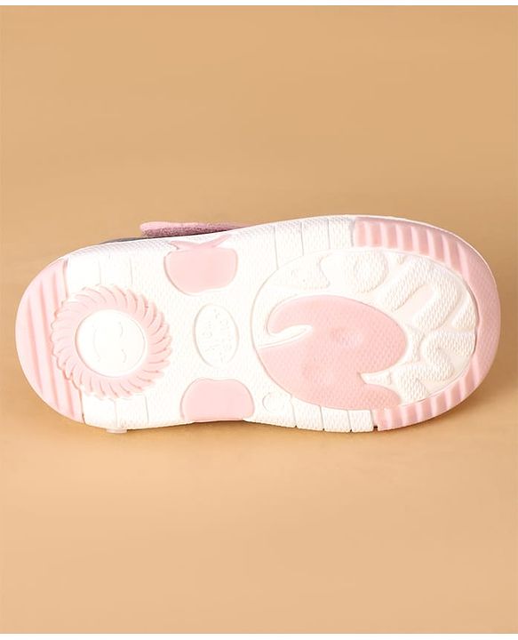 Cute Walk by Babyhug Velcro Closure Casual Shoes With Animal Applique - Purple