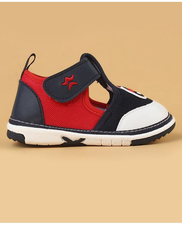 Cute Walk by Babyhug Casual Shoes With Velcro Closure & Vehicle Applique - Navy Blue