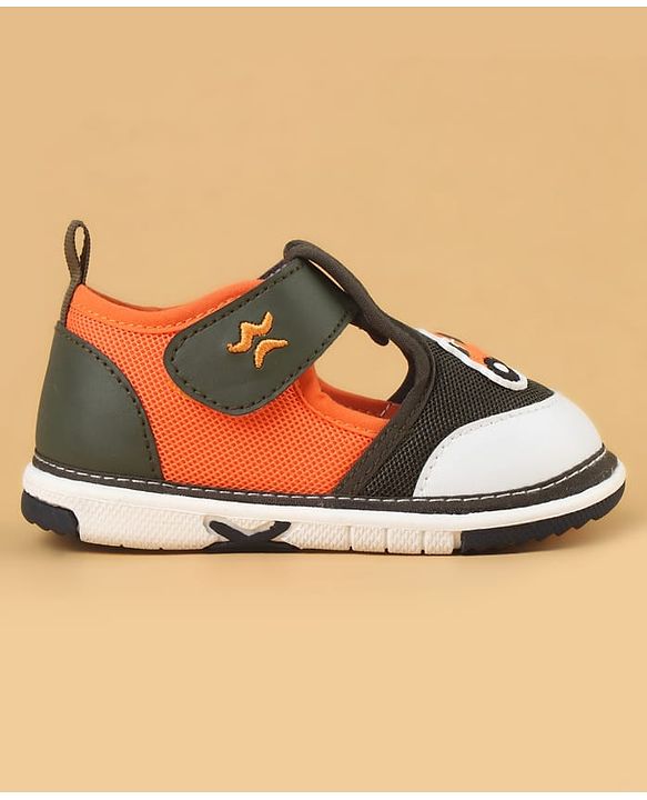 Cute Walk by Babyhug Casual Shoes With Velcro Closure & Vehicle Applique - Navy Blue