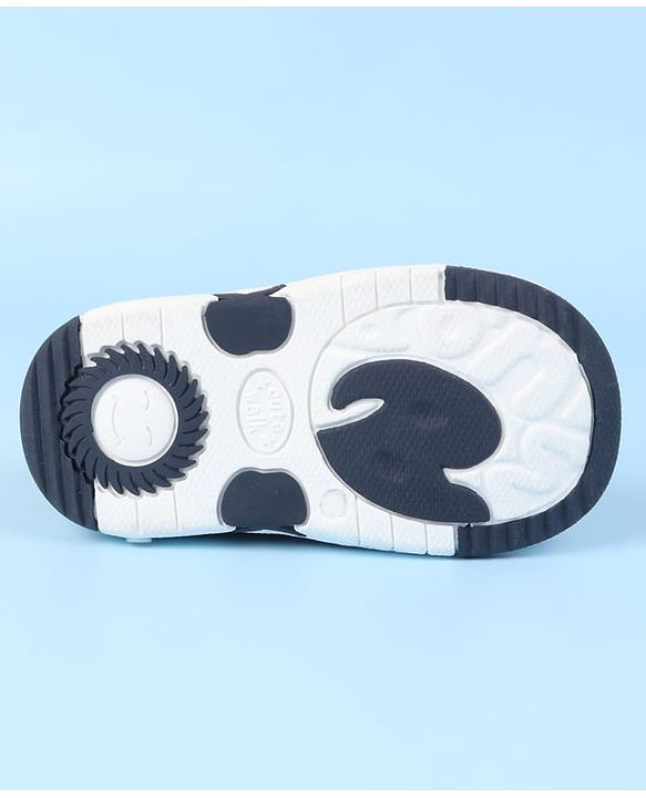 Cute Walk by Babyhug Velcro Closure Casual Shoes With Space Theme Print & Applique - Navy Blue