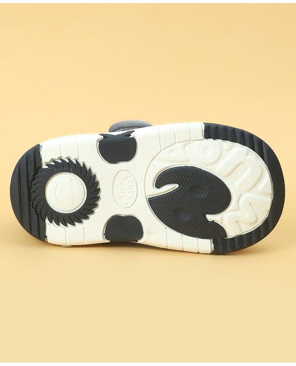 Cute Walk by Babyhug Velcro Closure Casual Shoes With Space Theme Print & Applique - Navy Blue