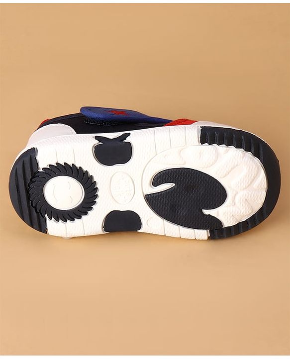 Cute Walk by Babyhug Velcro Closure Casual Shoes With Rocket Print & Applique - Yellow