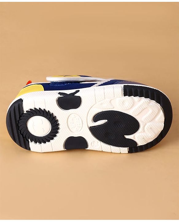 Cute Walk by Babyhug Velcro Closure Casual Shoes With Truck Applique - Navy Blue
