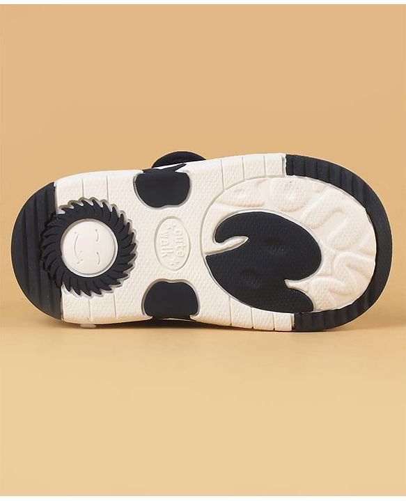Cute Walk by Babyhug Casual Shoes With Dino Applique & Velcro Closure - Grey