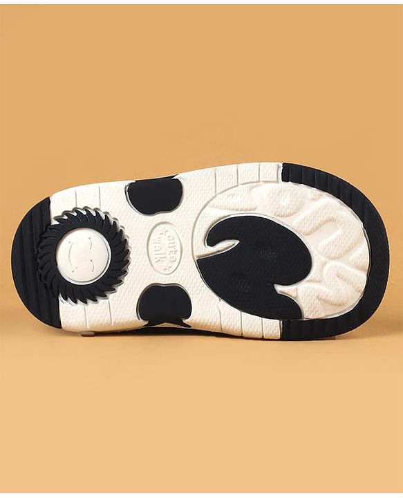 Cute Walk by Babyhug Casual Shoes With Dino Applique & Velcro Closure - Grey