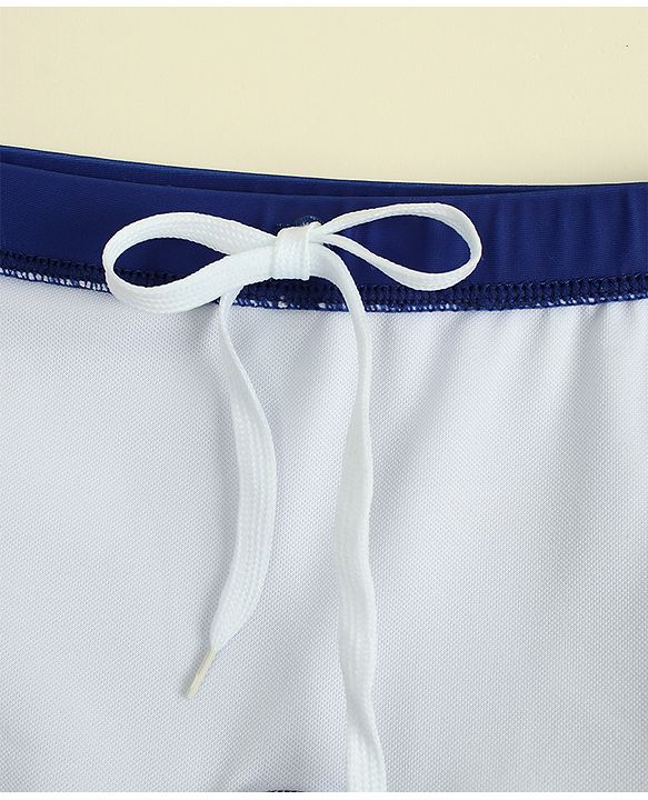 Babyhug Dino Printed Swimming Trunk With Cap - Navy Blue