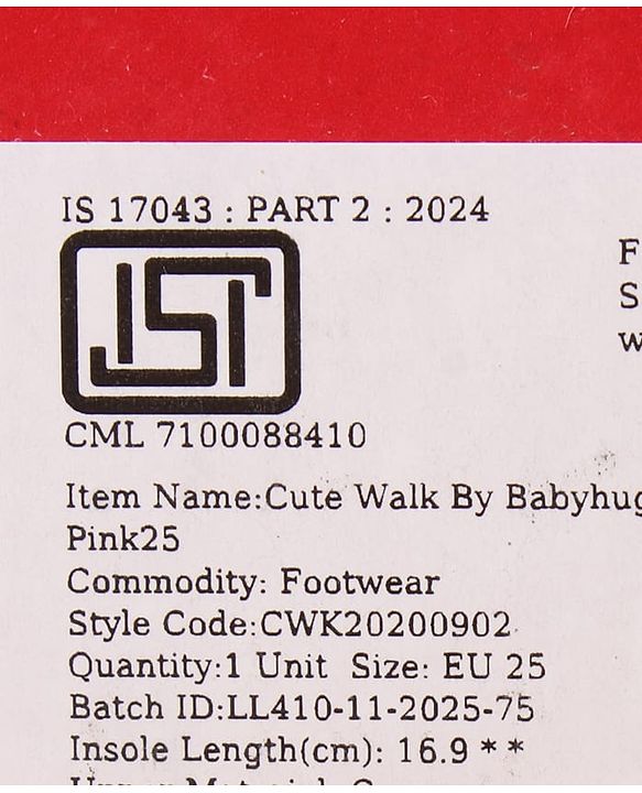 Cute Walk by Babyhug Velcro Closure Printed Casual Shoes - Pink