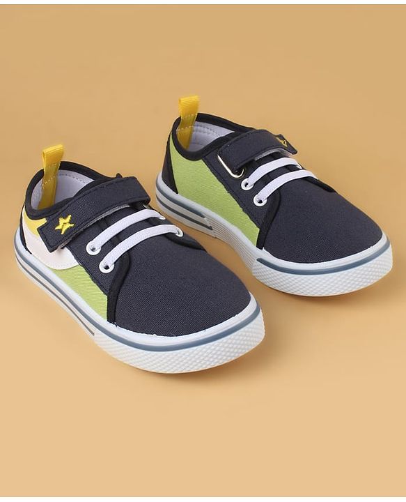 Cute Walk by Babyhug Velcro Closure Solid Color Casual Shoes - Blue