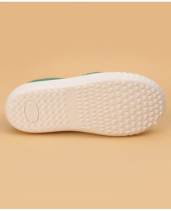 Cute Walk by Slip On Babyhug Casual Shoes With Bunny Face Applique - Green