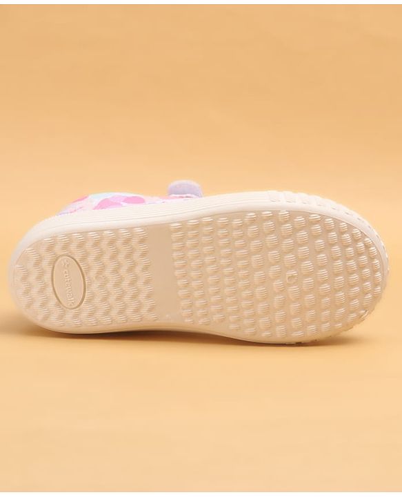 Cute Walk by Babyhug Printed Casual Shoes With Velcro Closure - Pink