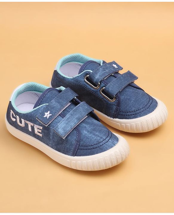 Cute Walk by Babyhug Casual Shoes With Text Design - Blue