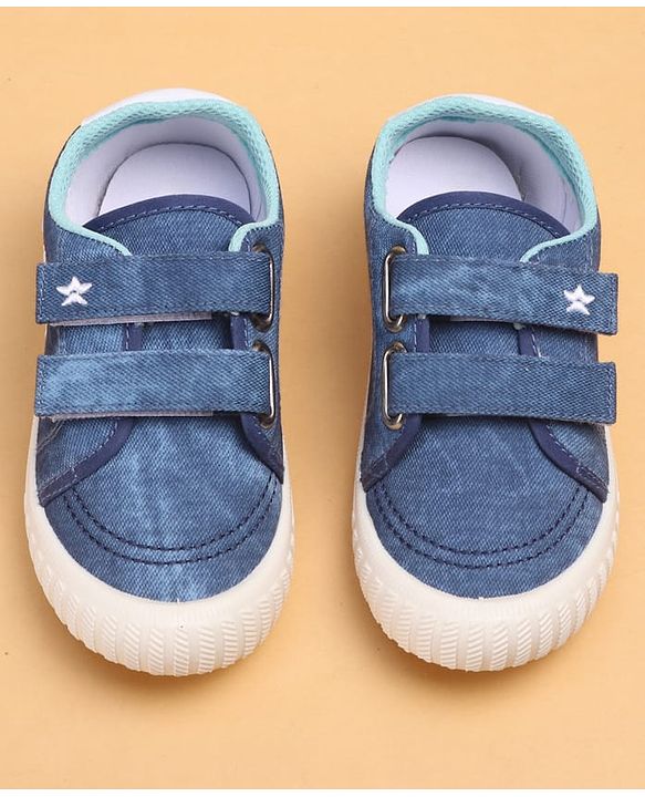 Cute Walk by Babyhug Casual Shoes With Text Design - Blue