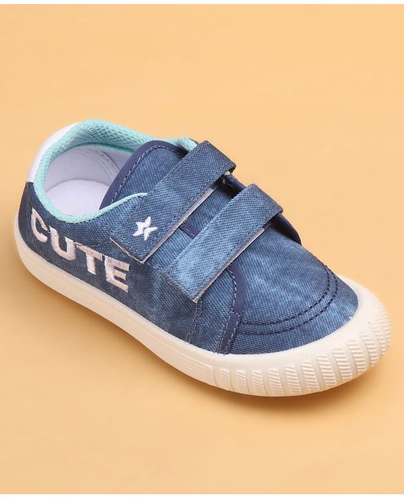 Cute Walk by Babyhug Casual Shoes With Text Design - Blue