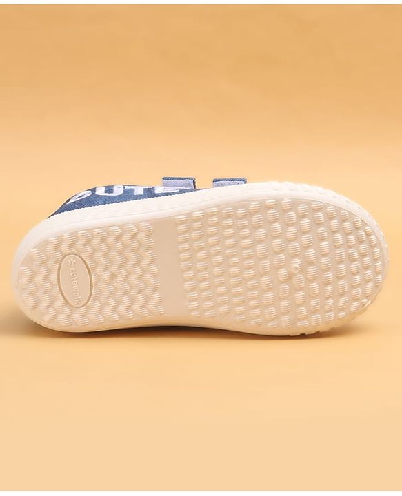 Cute Walk by Babyhug Casual Shoes With Text Design - Blue