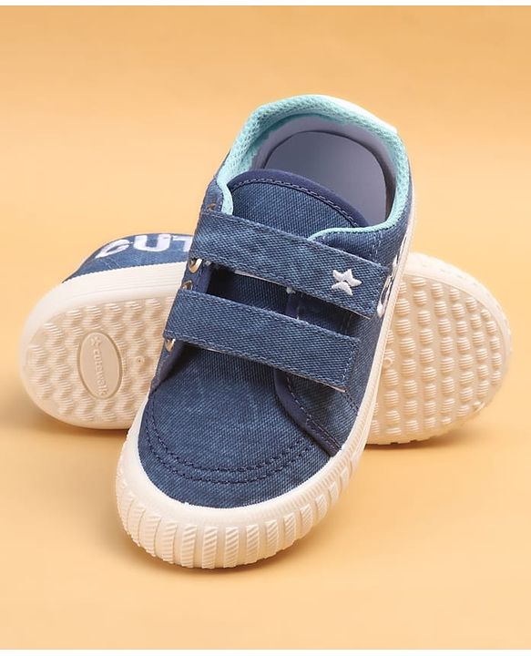 Cute Walk by Babyhug Casual Shoes With Text Design - Blue
