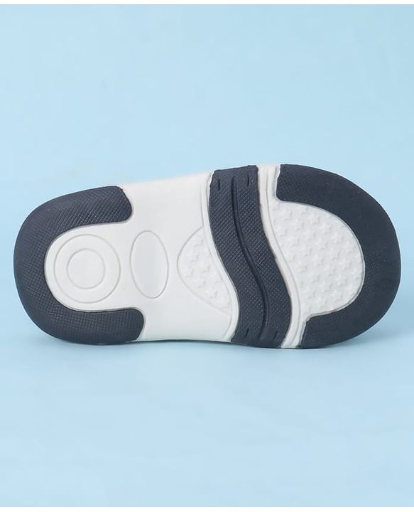 Cute Walk by Babyhug Velcro Closure Sandals With Rocket Applique - Navy Blue