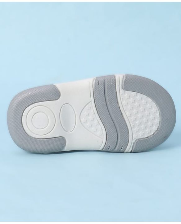 Cute Walk by Babyhug Velcro Closure Sandals With Rocket Applique - Navy Blue