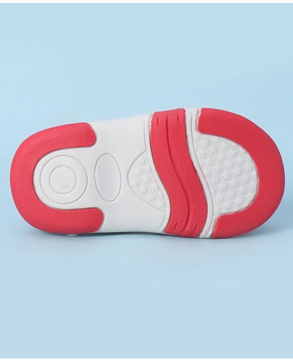 Cute Walk by Babyhug Velcro Closure Sandals With Rocket Applique - Navy Blue