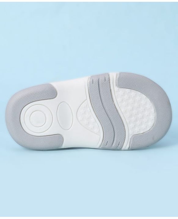 Cute Walk by Babyhug Velcro Closure Sandals With Football Print & Applique - Blue