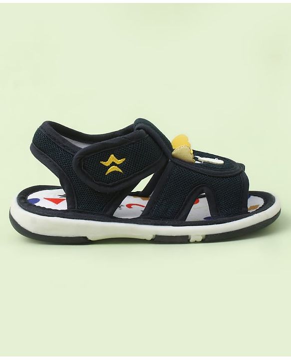 Cute Walk by Babyhug Velcro Closure Sandals With Wings Applique - Blue