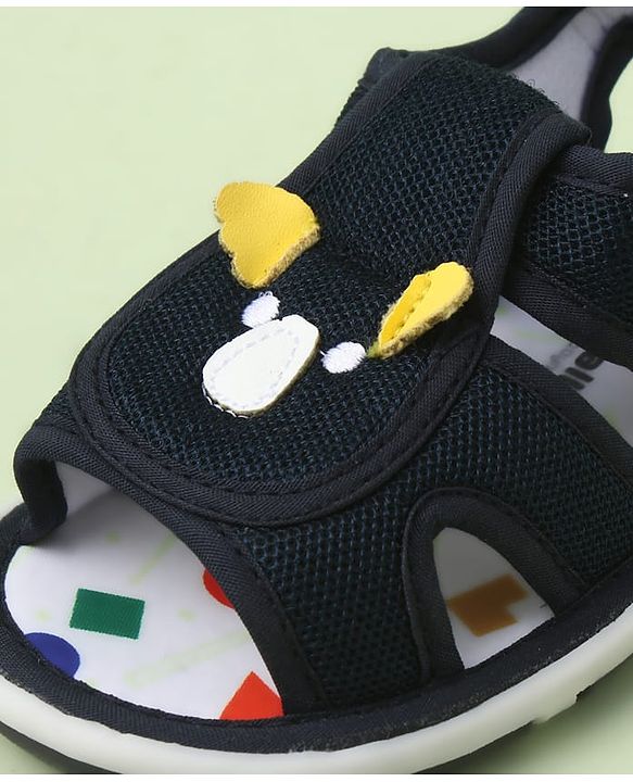 Cute Walk by Babyhug Velcro Closure Sandals With Wings Applique - Blue