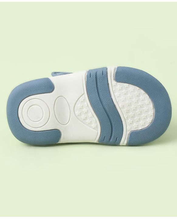 Cute Walk by Babyhug Velcro Closure Sandals With Wings Applique - Blue