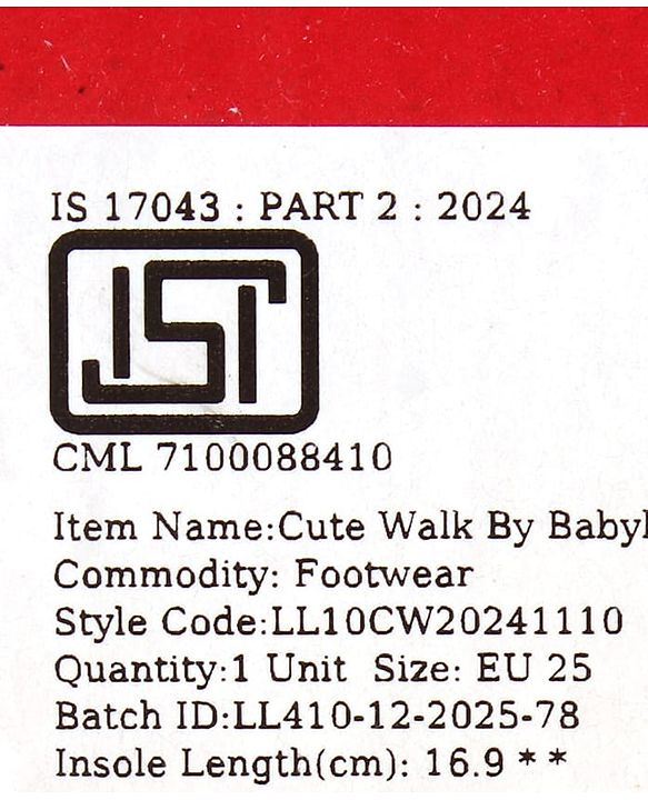 Cute Walk by Babyhug Velcro Closure Casual Shoes with Dino Print - Red