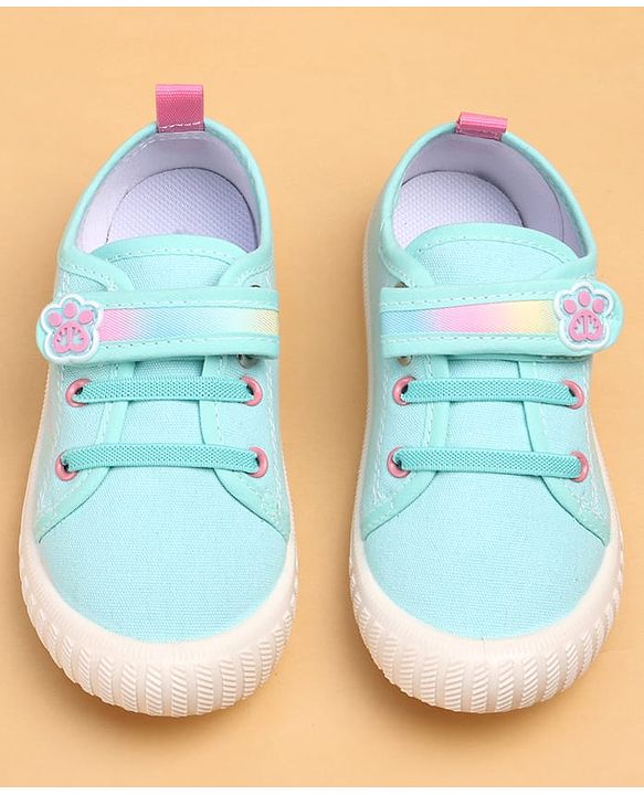 Cute Walk by Babyhug Casual Shoes With Velcro Closure & Cat Design - Purple