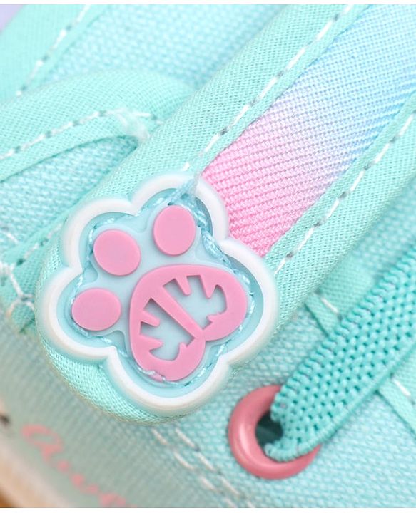 Cute Walk by Babyhug Casual Shoes With Velcro Closure & Cat Design - Purple