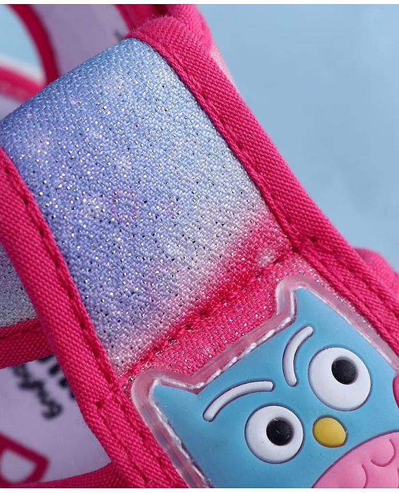 Cute Walk by Babyhug Sandal With Velcro Closure & Bird Applique - Purple