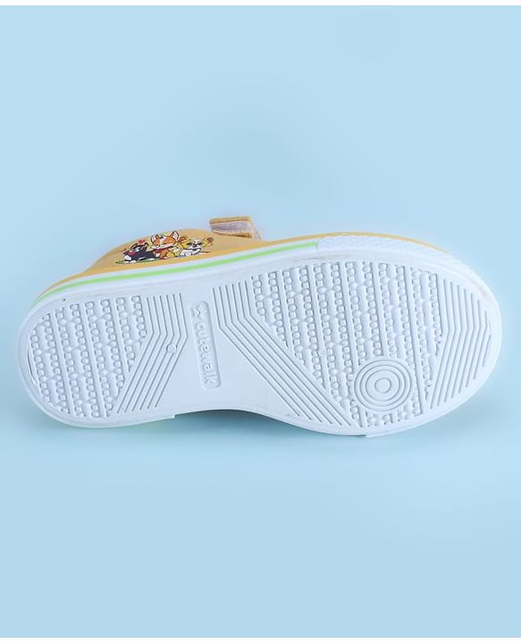 Cute Walk by Babyhug Velcro Closure Casual Shoes with Animal Print - Yellow