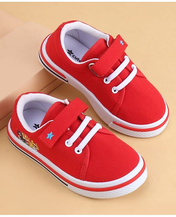Cute Walk by Babyhug Velcro Closure Casual Shoes with Animal Print - Yellow