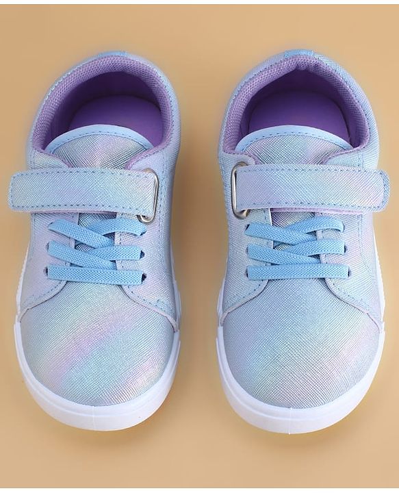 Cute Walk by Babyhug Velcro Closure Casual Shoes with Bunny Print - Blue