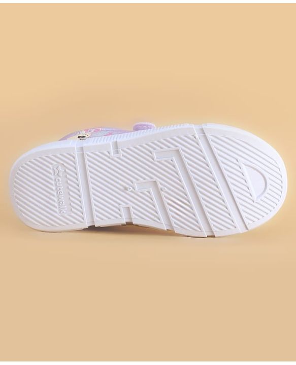 Cute Walk by Babyhug Velcro Closure Casual Shoes with Bunny Print - Blue