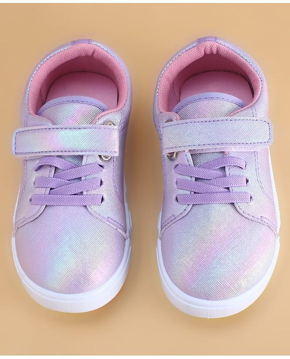 Cute Walk by Babyhug Velcro Closure Casual Shoes with Bunny Print - Blue