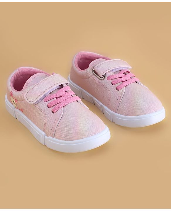 Cute Walk by Babyhug Velcro Closure Casual Shoes with Bunny Print - Blue