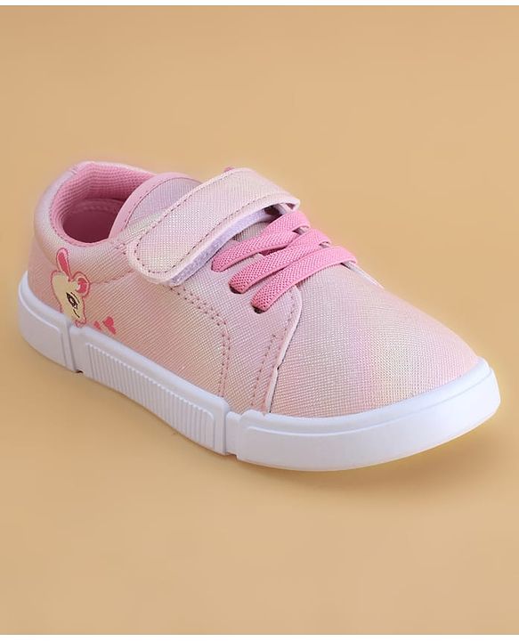 Cute Walk by Babyhug Velcro Closure Casual Shoes with Bunny Print - Blue