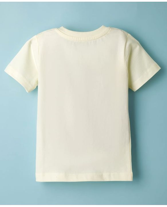 Babyhug Cotton Knit Half Sleeves T-Shirt With Tiger Print - Multicolor