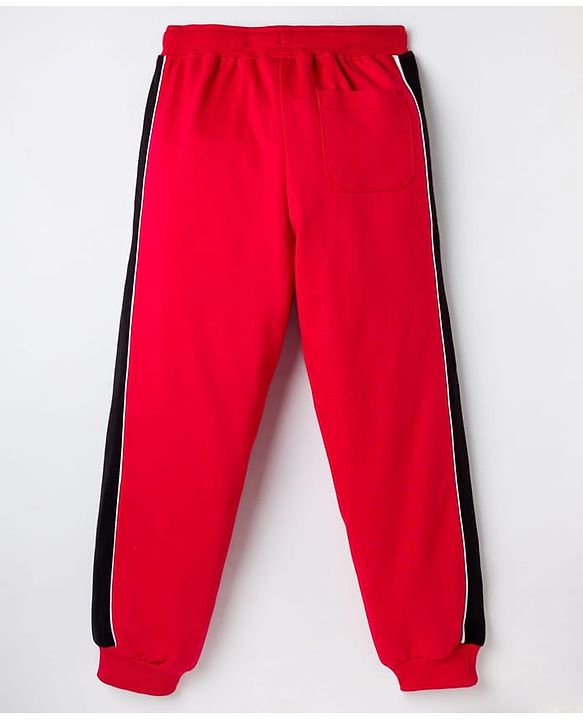Pine Kids Knit Full Length Solid Lounge Pant - Red