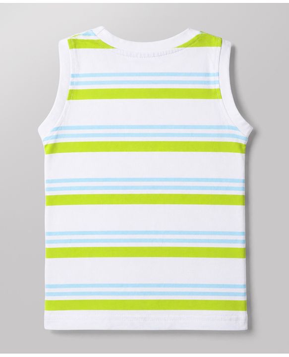 Babyhug Cotton Knit Sleeveless Printed Tank T-Shirts Pack of 3 - Multicolor