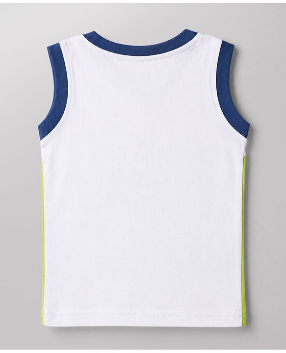 Babyhug Cotton Knit Sleeveless Printed Tank T-Shirts Pack of 3 - Multicolor