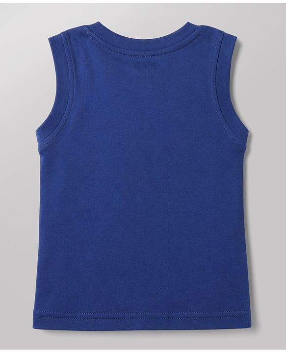 Babyhug Cotton Knit Sleeveless Printed Tank T-Shirts Pack of 3 - Multicolor