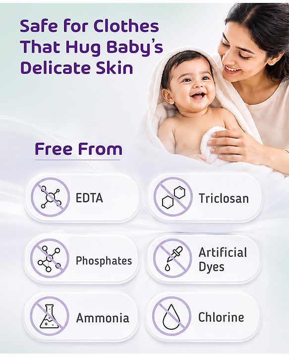 Babyhug Plant Based Fabric Conditioner with Gentle Floral Freshness - 750 ml| Long Lasting| No Harmful Residue| Maintains Fabric Shine|Prevents Stiffness| All types for Fabric| Dermatologically Tested