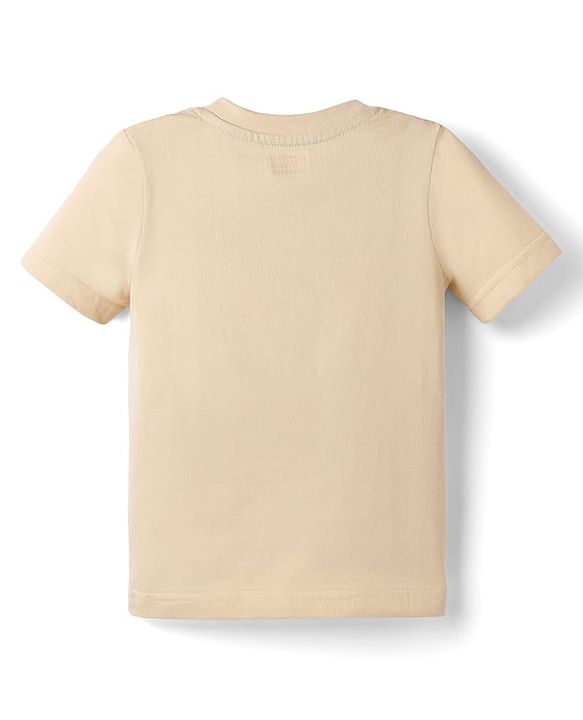 Babyhug Cotton Knit Half Sleeves T-Shirt With Dino Print - Multicolor