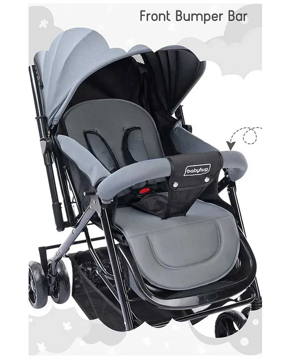 Babyhug Symphony Stroller With Reverisble Handle Mosquito Net Grey Online in India Buy at Best Price from FirstCry 2185907