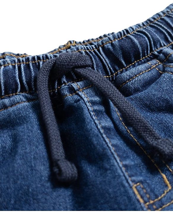 Pine Kids Denim Woven Full Length Solid Color Jeans - Navy Blue