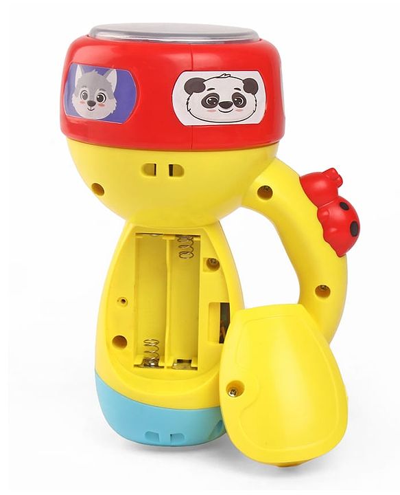 Babyhug Musical Learning Torch for Toddlers| Color-Changing Flashlight| Animal Sounds & Music| Numbers & Color Learning Toy| Interactive Toy| Gifting Option | Yellow