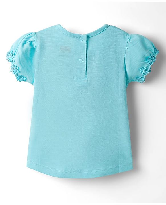 Babyhug 100% Cotton Knit Half Sleeves T-Shirts With Floral Applique Pack Of 3 - Multicolour