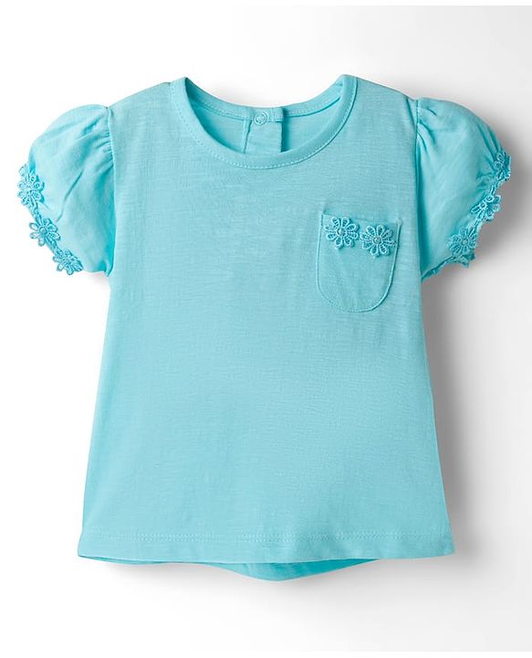 Babyhug 100% Cotton Knit Half Sleeves T-Shirts With Floral Applique Pack Of 3 - Multicolour