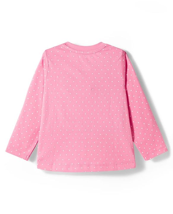 Babyhug Disney Single Jersey Knit Full Sleeves T-Shirts With Minnie Mouse Graphics Pack of 3 - Pink Purple & Green